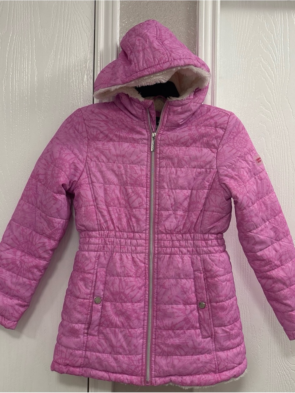 Limited Too Pink Quilted Hooded Puffer Coat